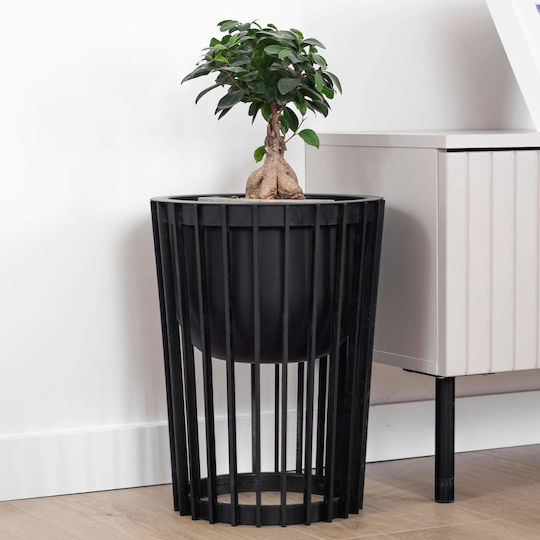 Insert Pot Flower Stands Loft Round Black 29 Cm