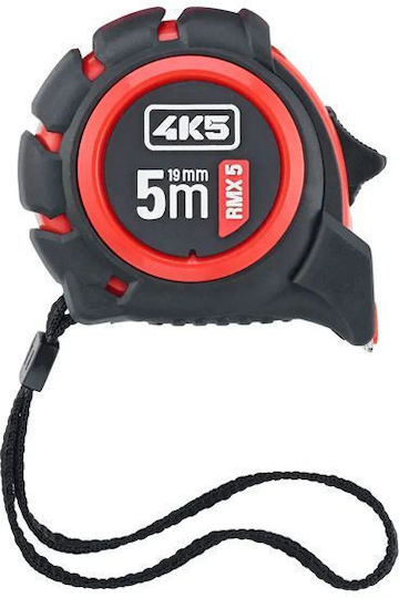 4k5 Rmx 5 Χαλύβδινη Μαγνητική Μετροταινία 5m 19mm