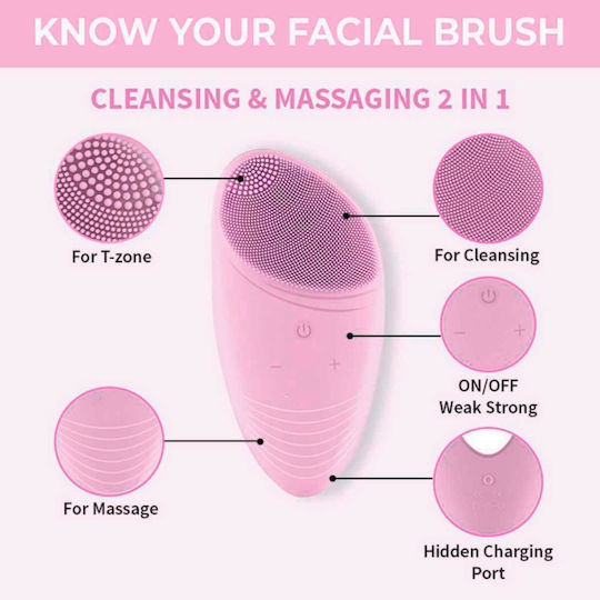Uncle George Face Cleansing Brush 15.02.04-0002-PINK