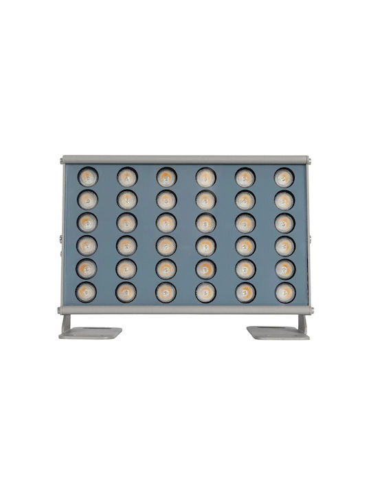 GloboStar Lampa De Podea Pentru Exterior LED Mașină De Spălat Pe Perete 24W Cu Lumină Alb Cald IP67 Gri