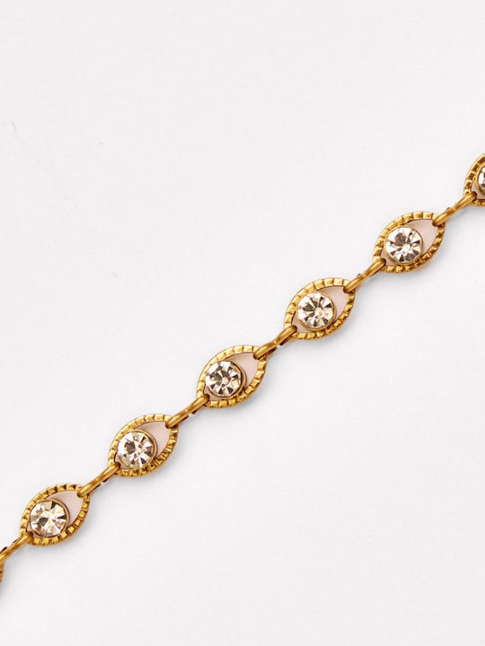 Kaleido Choker από Επιχρυσωμένο Ατσάλι με Ζιργκόν