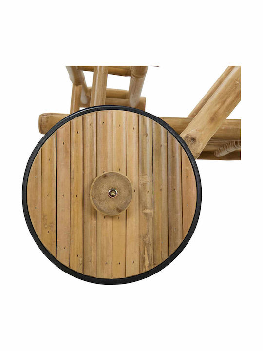 vidaXL Κάβα Ποτών Ξύλινη με Ρόδες Καφέ 79x67.5x84εκ.