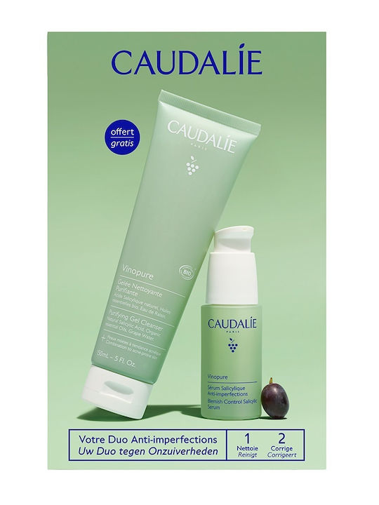 Caudalie Vinopure Комплект за грижа за Акне 2 броя