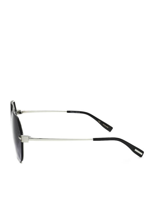 Trussardi Unisex Γυαλιά Ηλίου με Μαύρο Σκελετό και Μαύρο Φακό STR454FL