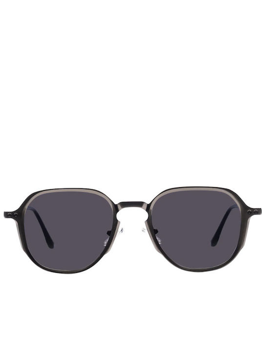 De Sunglasses Unisex Sonnenbrillen mit Beige Horn umrandetem Rahmen und Beige Gläsern GAVIN25GRPH-N
