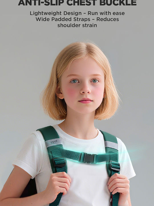 zoy zoii Kinder Tasche Rucksack Grüne 24,5x21,5x12cm