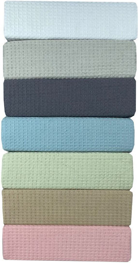Pique Oversized Waffle Blanket 230x245 Dark Gray