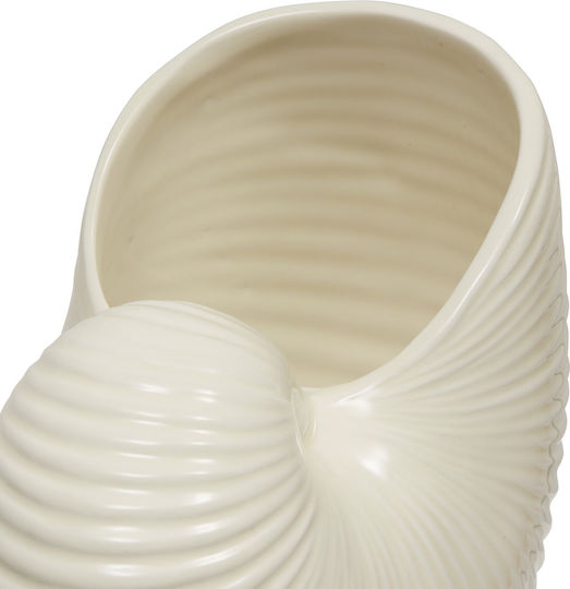 Decorative Ceramic Vase Oceania White 18.5x14xH22cm