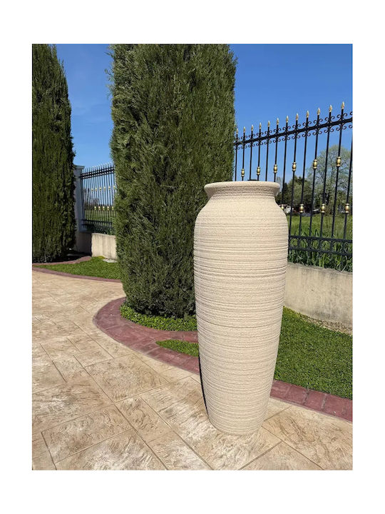 Dekorative Vase aus Polyurethan Beiges 36x36xH44cm