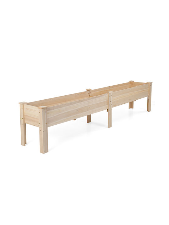 Costway Ζαρντινιέρα Ξύλινη 51.5x43.5x19εκ.