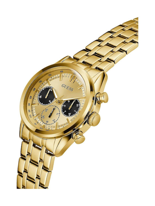 Guess Phoenix Men's Watch 44mm Battery with Stainless Steel Bracelet Gold