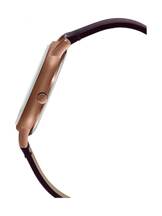 Casio Collection Мъжки Часовник 41mm На Батерия С Кафява Метална Гривна