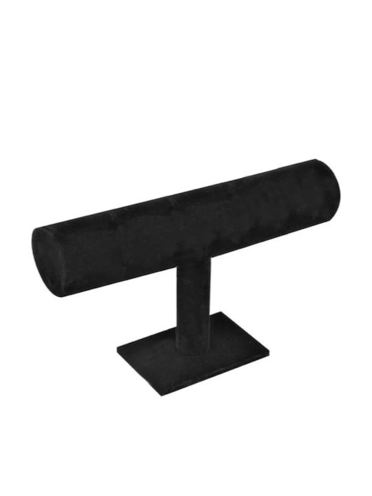 Stand Pentru Bijuterii Din Catifea Neagră 23.5x15cm Stand Pentru Bijuterii Din Catifea Neagră 23.5x15cm