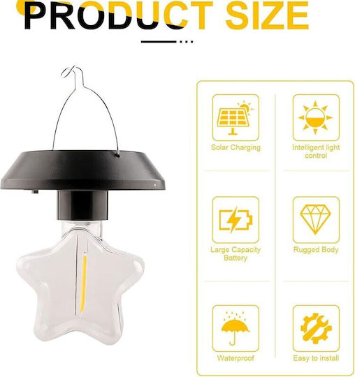 Hanging Solar Light with Warm White Light