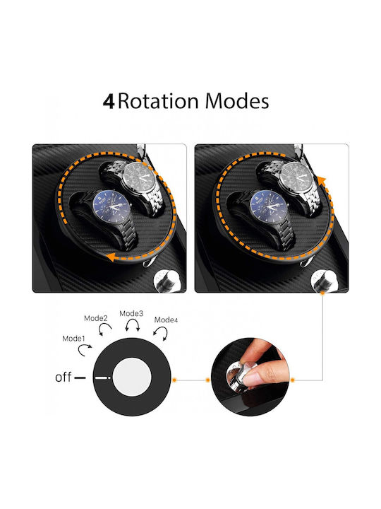 Automatic Watch Winder Box 2 Rotating Slots Er D L