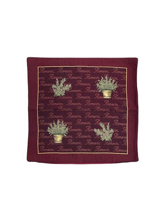 Față De Pernă Bordo 50x50cm Romarin 01