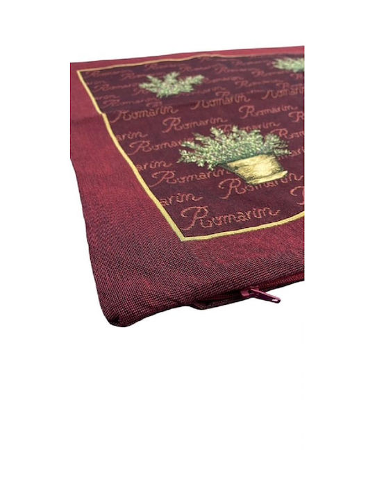 Față De Pernă Bordo 50x50cm Romarin 01