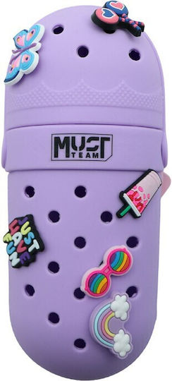 Must Team Pencil Case Made of Silicone Cylinder Various Designs/Colours