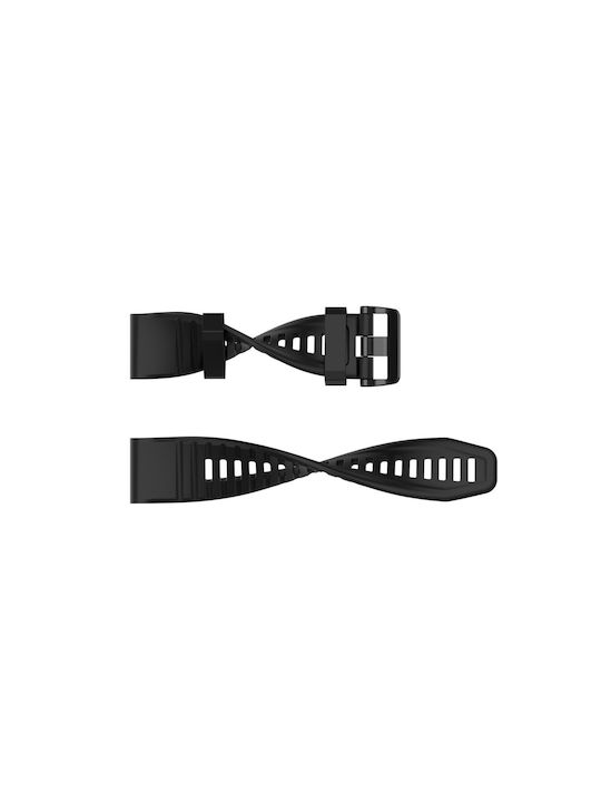 Λουράκι Σιλικόνης Μαύρο (Garmin Instinct)