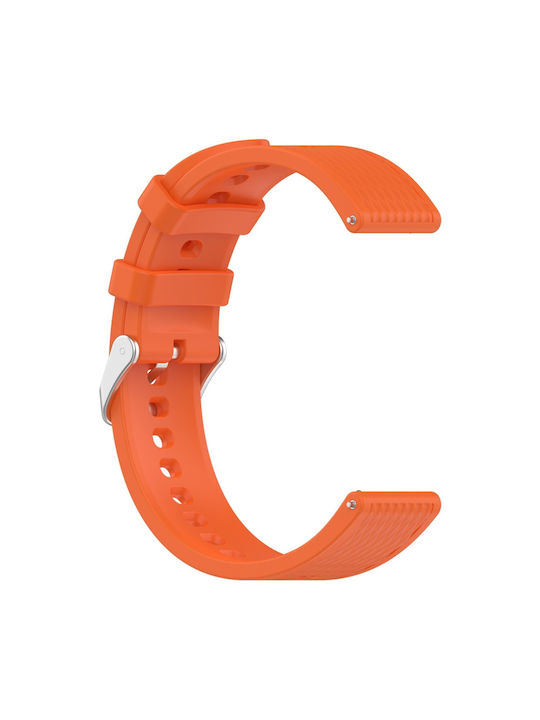 Λουράκι Σιλικόνης Πορτοκαλί (Universal Silicone Strap For Watch)