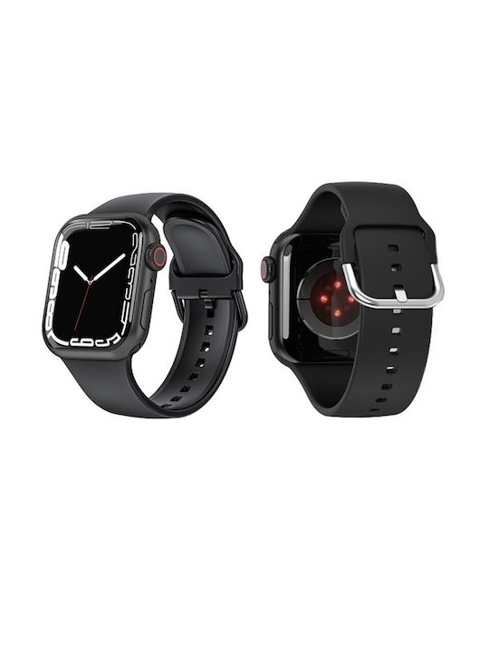 Silicone Strap Black (Apple Watch 7 42/44/45mm)