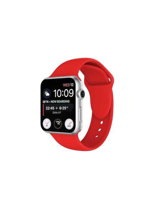 Кайшка Силиконова Червена (Apple Watch 38/40/41/42mm)