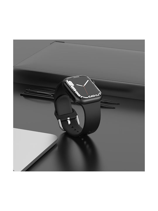Silicone Strap Black (Apple Watch 7 42/44/45mm)