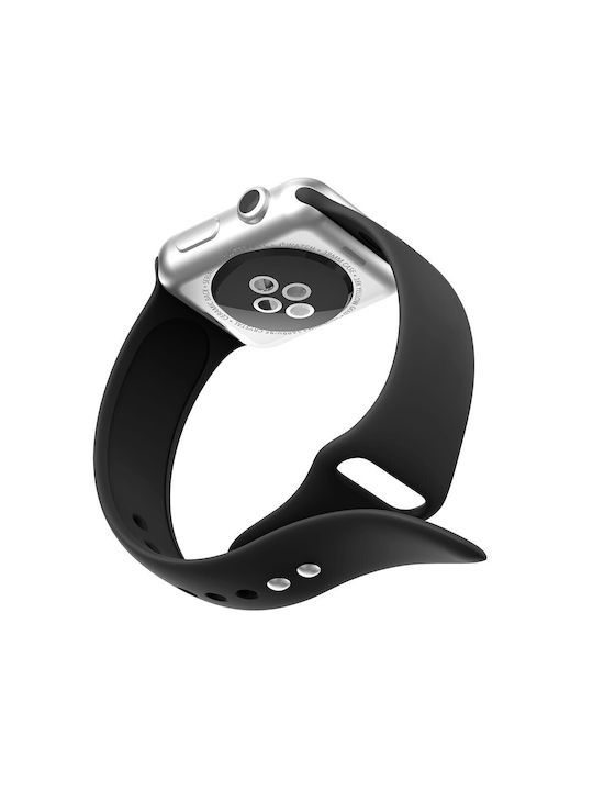 Λουράκι Σιλικόνης Μαύρο (Apple Watch 38/40/41/42mm)