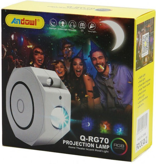 Andowl Bluetooth Lustră Decorativă Lumină de petrecere Gri Andowl Bluetooth Lustră Decorativă Lumină de petrecere Gri