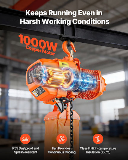Vevor Chain Hoist for Load Weight up to 500kg