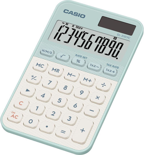 Casio Accounting Calculator 10 Digits in Green Color
