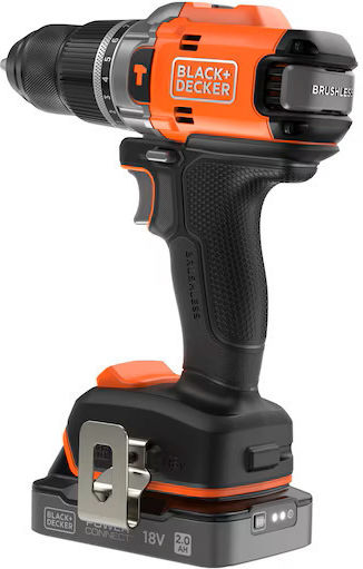 Black & Decker BLD683D1XK Percussive Brushless Battery Drill Driver 18V 1x2Ah