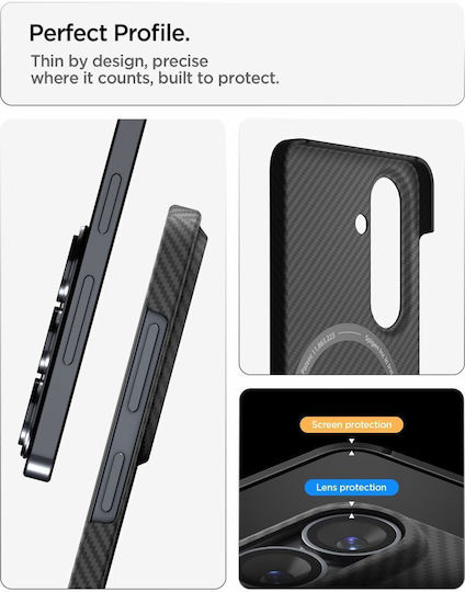 Spigen Air Skin MagSafe Back Cover Aramid Fiber 1mm Black (Galaxy S26)