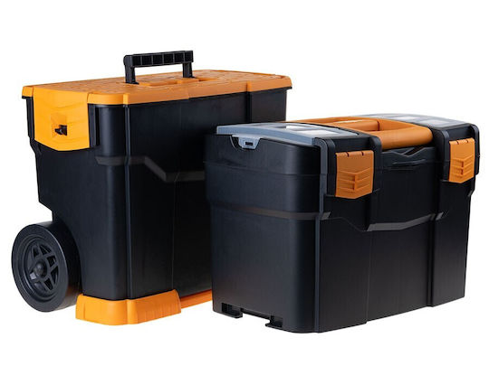 ArtPlast Tekna Line 6700R Tool Storage Plastic Wheeled Box W46xD27xH67cm