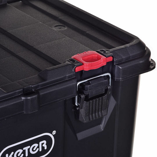 Keter Stack"N"Roll Tool Storage Plastic Wheeled Box W41.1xD55.5xH52.5cm 301416