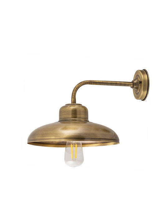 Lido 4901 Modern Wandleuchte mit E27 Lampenbirnensockel Gold 39cm