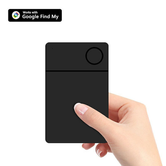 Смарт Карта За Портфейл Smart Tracker Card Android Google Find My Device Черна