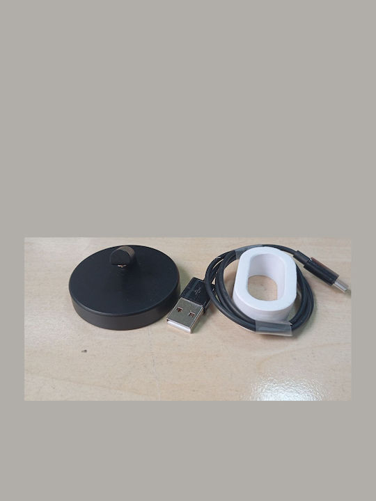 Amovan Smart Ring 17.3mm Αδιάβροχο με Παλμογράφο Μαύρο