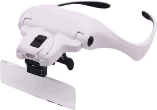 Head Safety Glasses with Magnification and LED Light 1pcs