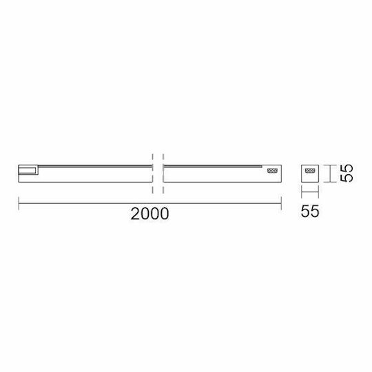Spot Light LED Linear Ceiling Light 80W Natural White