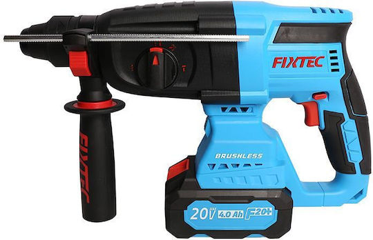 FixTec Rotary Hammer Excavator Battery Brushless 20V 2x4Ah with SDS Plus Socket FCRH2601-42