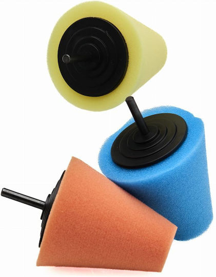 Kraft & Dele KD1592 Σφουγγάρια Γυαλίσματος 150mm με Άξονα 3τμχ