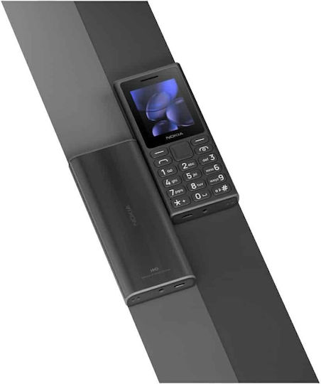 Nokia 105 (2024) Dual SIM Κινητό με Κουμπιά (Αγγλικό Μενού) Μαύρο