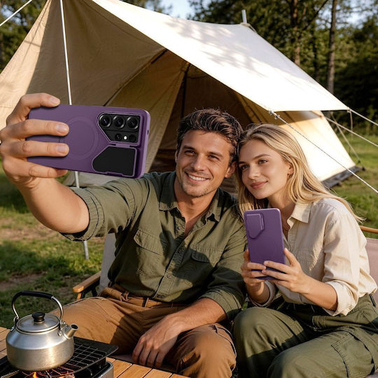 Tech-Protect Back Cover Aramid Fiber Purple (Galaxy S26 Ultra)