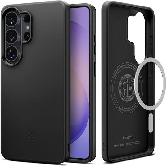 Spigen Dünn Passform MagSafe Umschlag Rückseite Silikon Kunststoff 1mm Schwarze (Galaxy S26 Ultra)