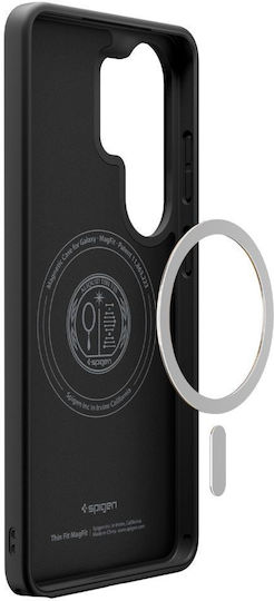 Spigen Dünn Passform MagSafe Umschlag Rückseite Silikon Kunststoff 1mm Schwarze (Galaxy S26 Ultra)