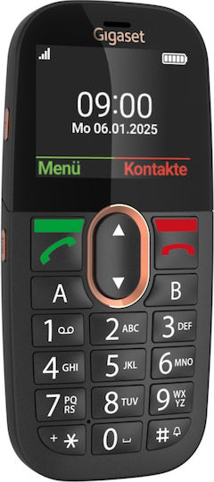 Gigaset GL695 Single SIM Κινητό με Μεγάλα Κουμπιά Μαύρο