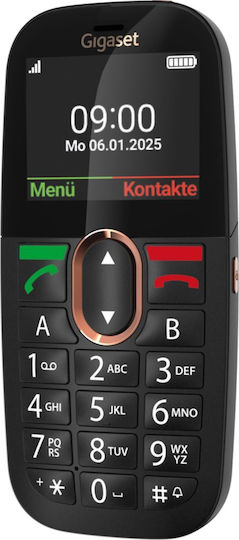 Gigaset GL695 Single SIM Κινητό με Μεγάλα Κουμπιά Μαύρο