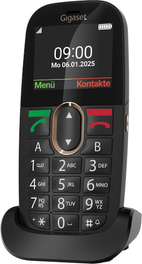 Gigaset GL695 Single SIM Κινητό με Μεγάλα Κουμπιά Μαύρο