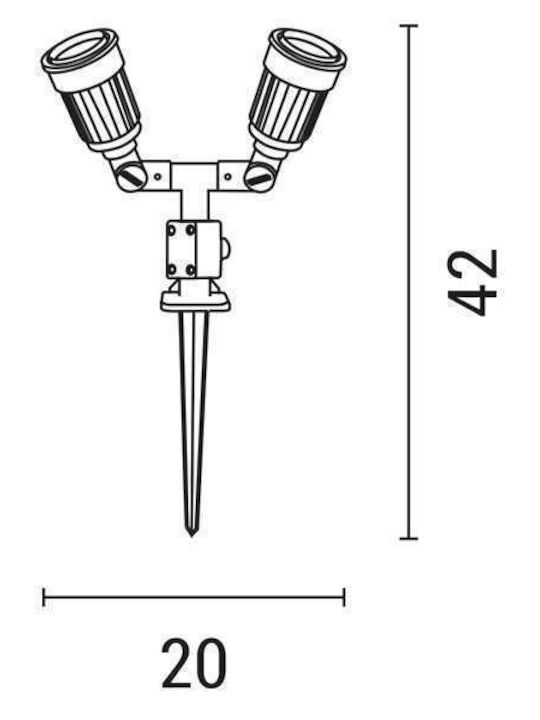 Eurolamp Φωτιστικό Led Καρφωτό 147-68901